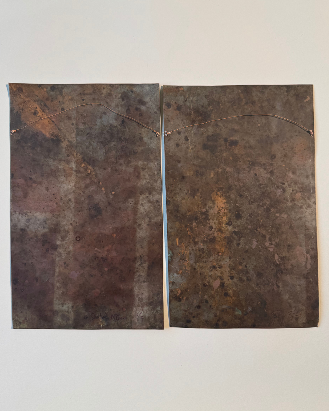 Blue Labyrinth Diptych